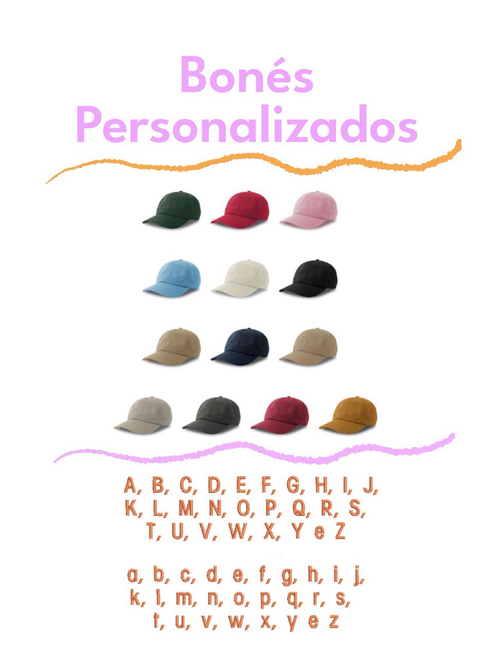 BONÉ PERSONALIZADO