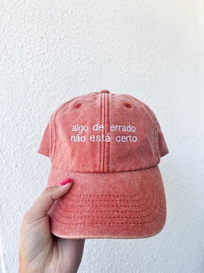 algo de errado não está certo