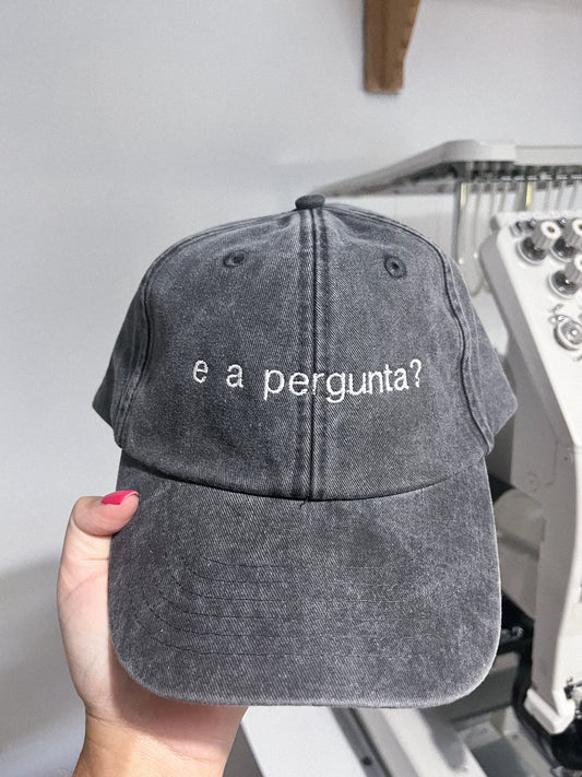 e a pergunta?