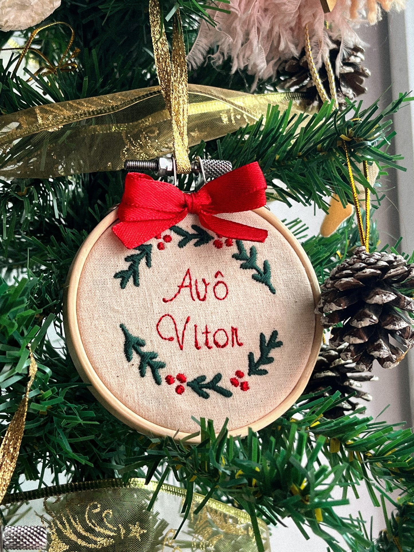 Bastidores de Natal com Nome