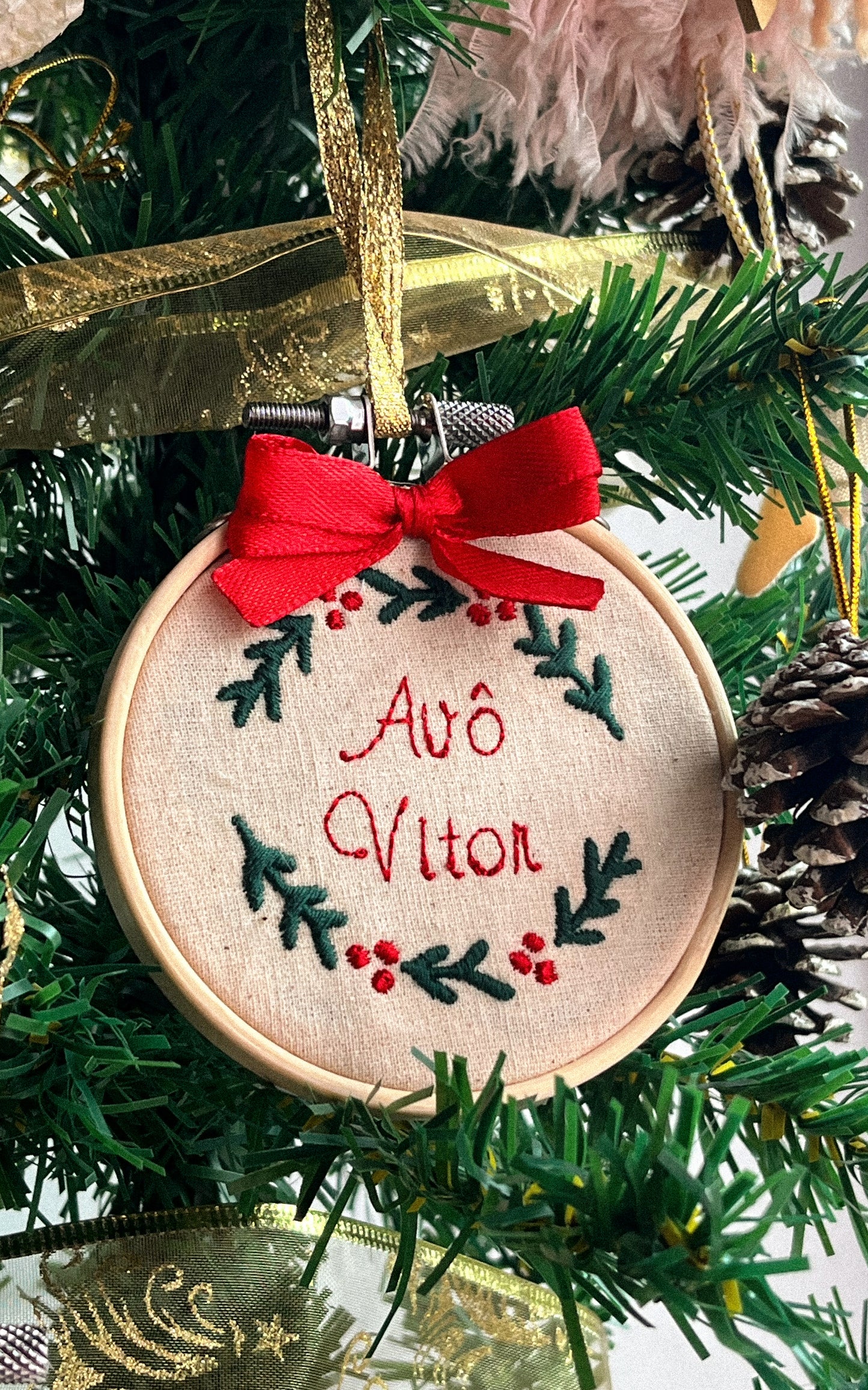 Bastidores de Natal com Nome