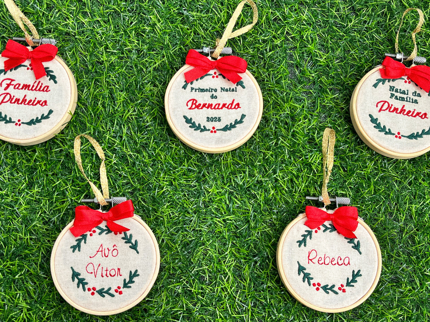 Bastidores de Natal com Nome