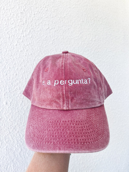 e a pergunta?