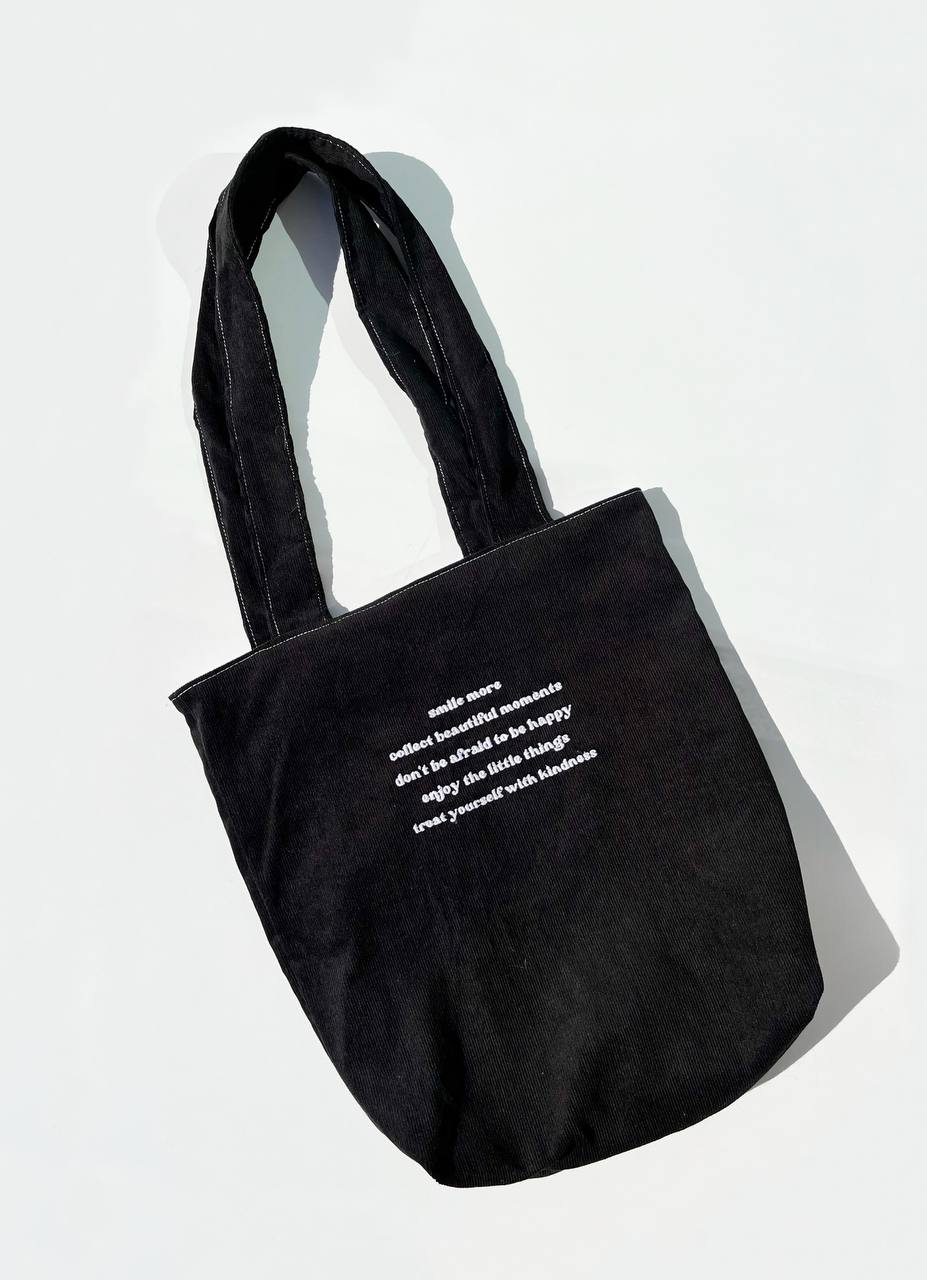 TOTE BAG EM BOMBAZINE (DO MORE OF WHAT YOU LOVE)