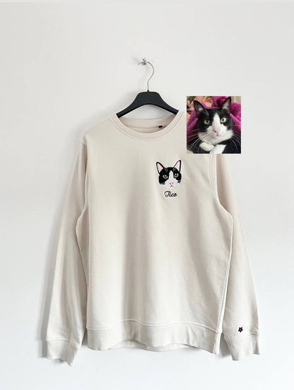 CREWNECK PERSONALIZADA COM O DESENHO DO TEU PET