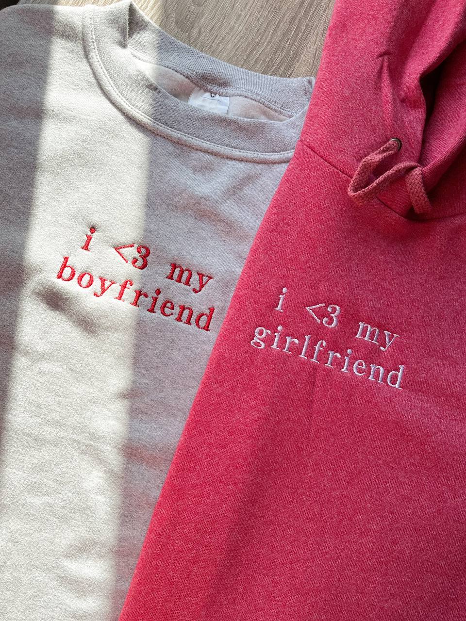 CAMISOLAS DE CASAL - i <3 my girlfriend/boyfriend